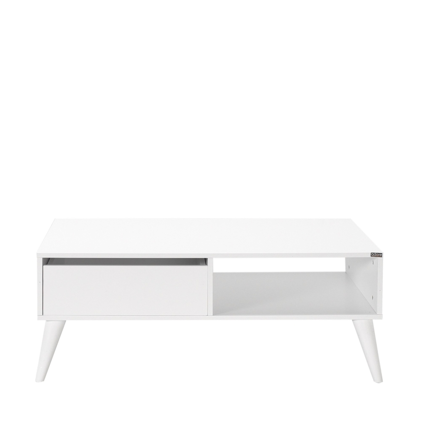Soffbord 42x110 cm vit