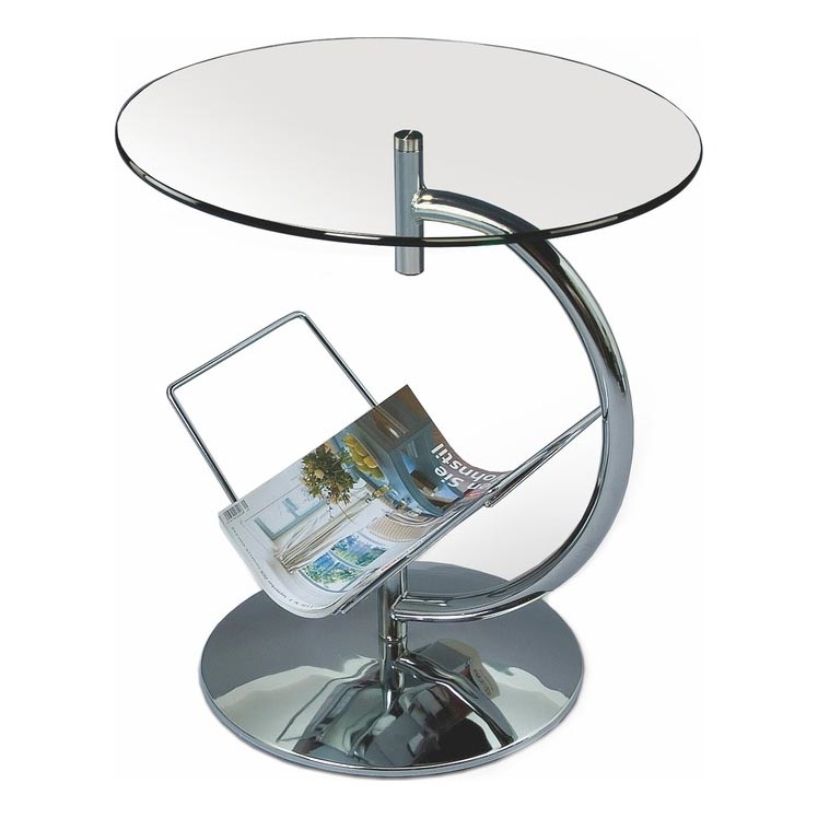 Soffbord ALMA 50x45 cm skinande krom