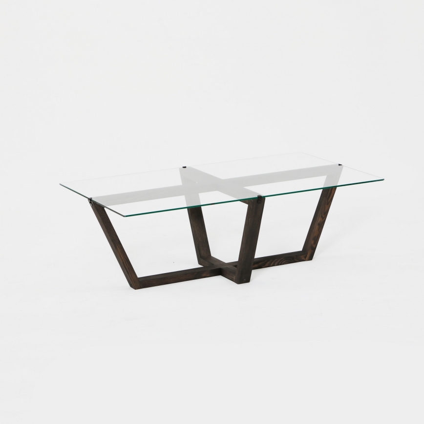 Soffbord AMALFI 35x105 cm tall/genomskinlig