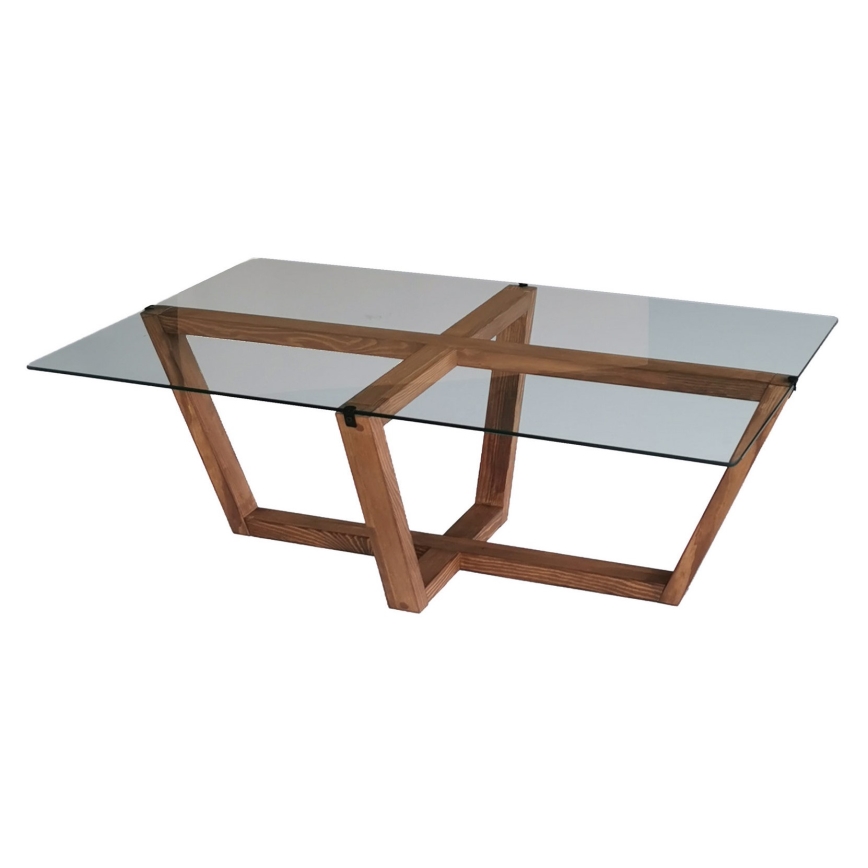 Soffbord AMALFI 35x105 cm tall/genomskinlig