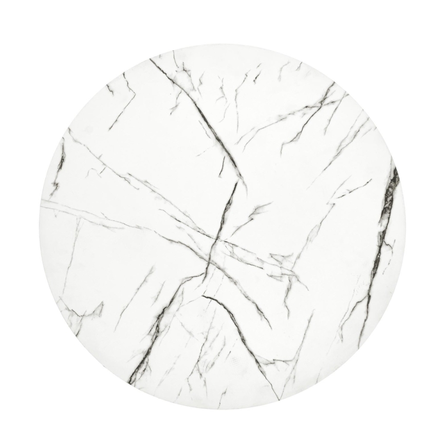 Soffbord ANTICA 41x55 cm svart/marmordekor