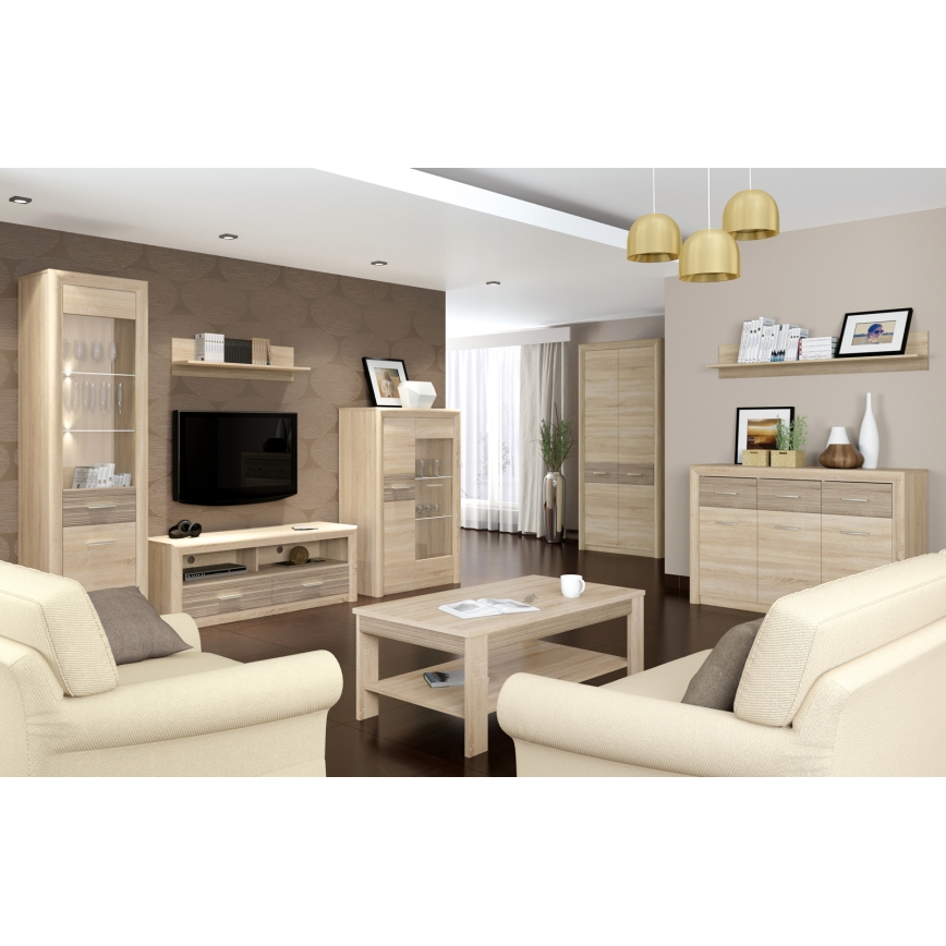 Soffbord ARNIKA 57x103 cm brun