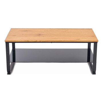 Soffbord ARTIGA 45x105 cm svart/beige