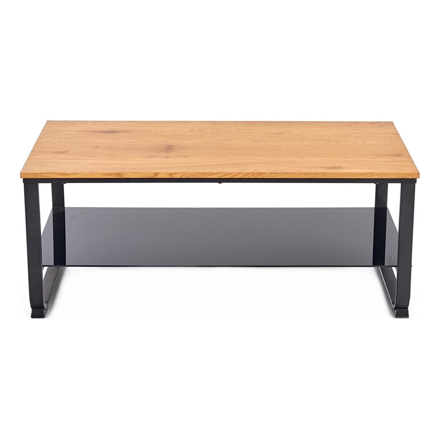 Soffbord ARTIGA 45x105 cm svart/beige