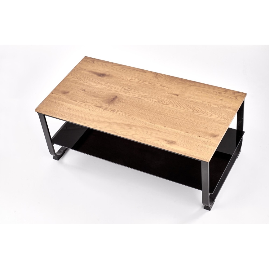 Soffbord ARTIGA 45x105 cm svart/beige