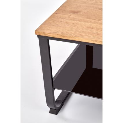 Soffbord ARTIGA 45x105 cm svart/beige