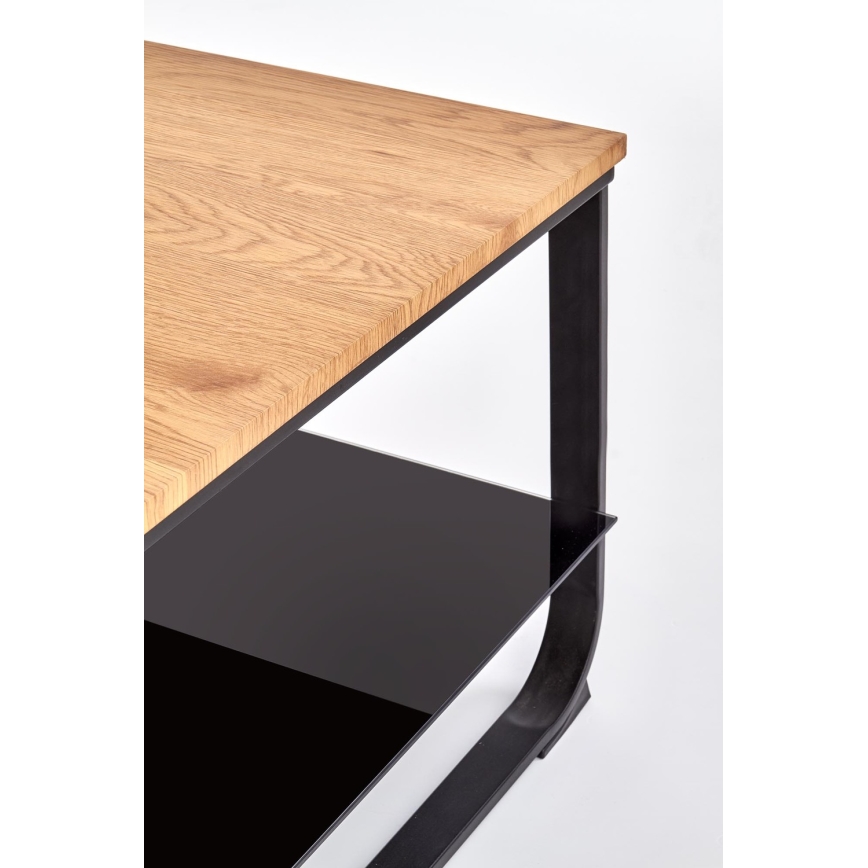 Soffbord ARTIGA 45x105 cm svart/beige