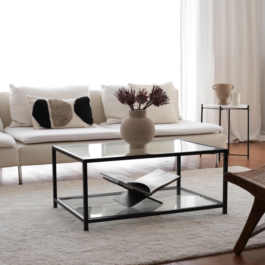 Soffbord ASTRO 40x90 cm svart