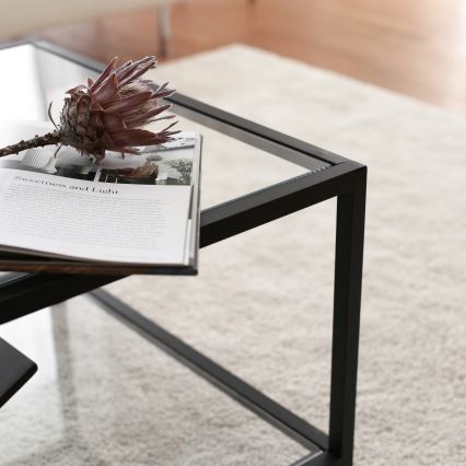 Soffbord ASTRO 40x90 cm svart