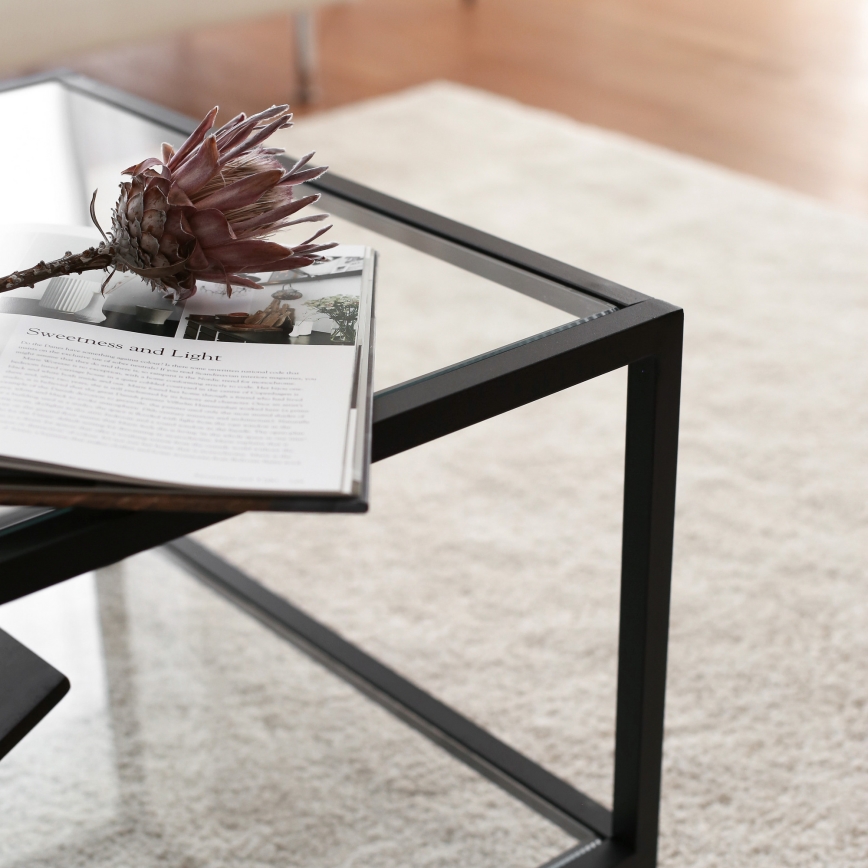 Soffbord ASTRO 40x90 cm svart