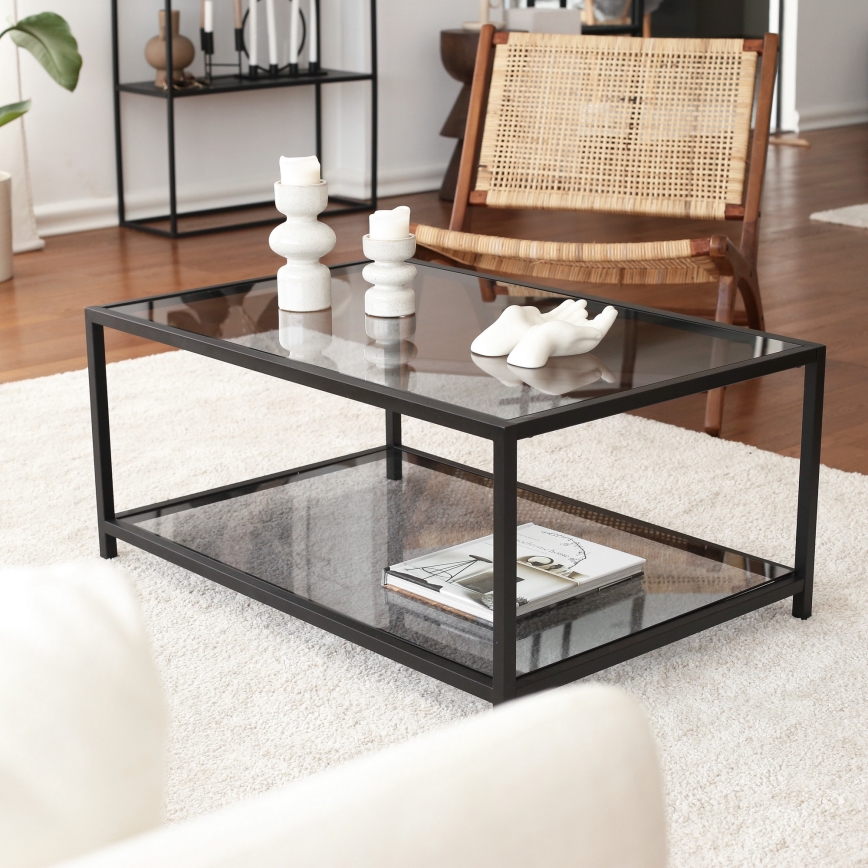 Soffbord ASTROSEHPA 40x90 cm svart