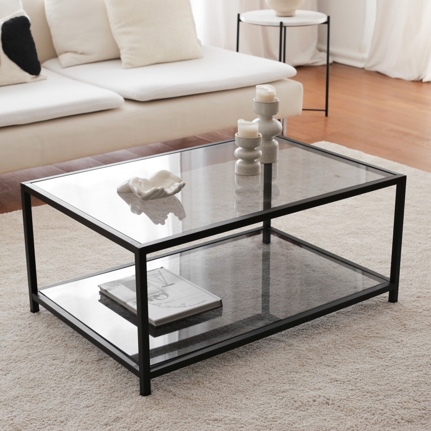 Soffbord ASTROSEHPA 40x90 cm svart