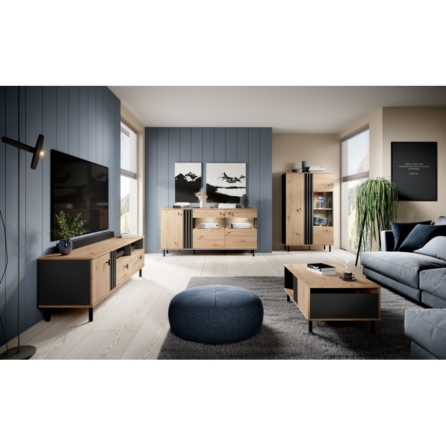 Soffbord BADIA ek/antracit