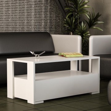 Soffbord BALINA 40x90 cm vit