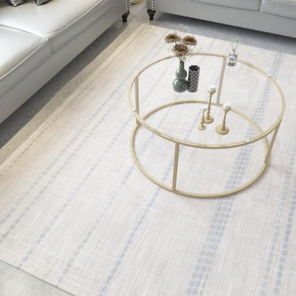 Soffbord BERLIN 80x45 cm guld/genomskinlig