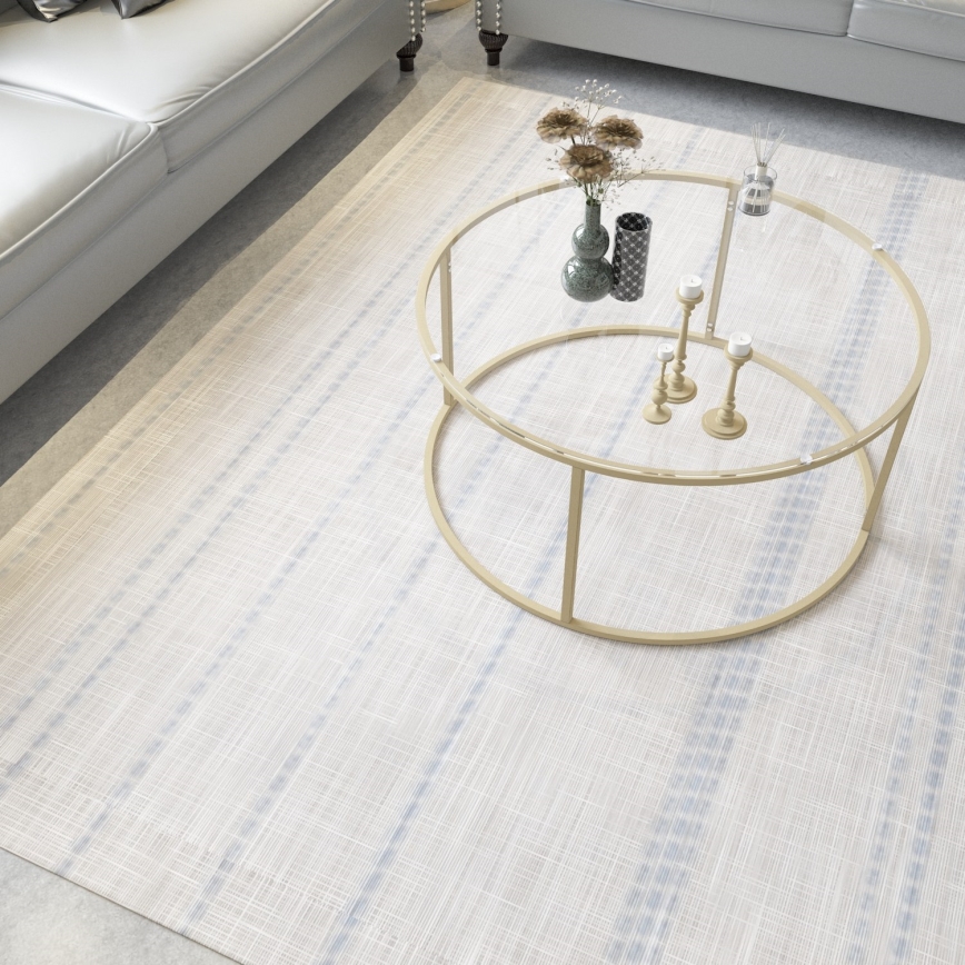 Soffbord BERLIN 80x45 cm guld/genomskinlig