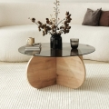 Soffbord BUBBLE 35x75 cm brun/svart