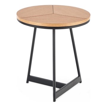 Soffbord CARIDA 49x45 cm svart/ek