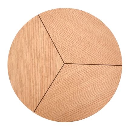 Soffbord CARIDA 49x45 cm svart/ek
