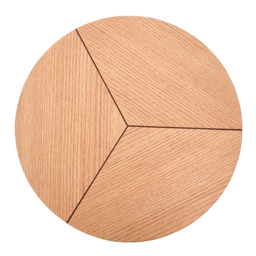 Soffbord CARIDA 49x45 cm svart/ek