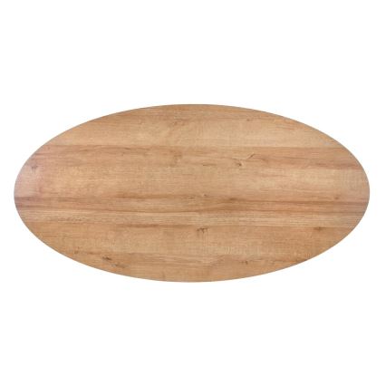 Soffbord med låda CAROLINA 41x120 cm gyllene ek/svart