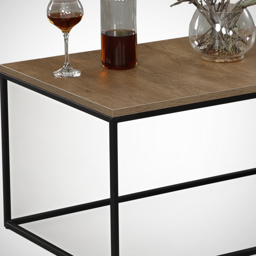 Soffbord COSCO 43x95 cm brun/svart