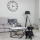 Soffbord CURVED 62x62 cm svart/vit