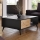 Soffbord DIAMOND 40x104 cm svart/ek evoke