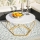 Soffbord DIAMOND 40x70 cm guld/vit