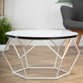 Soffbord DIAMOND 40x70 cm svart/vit