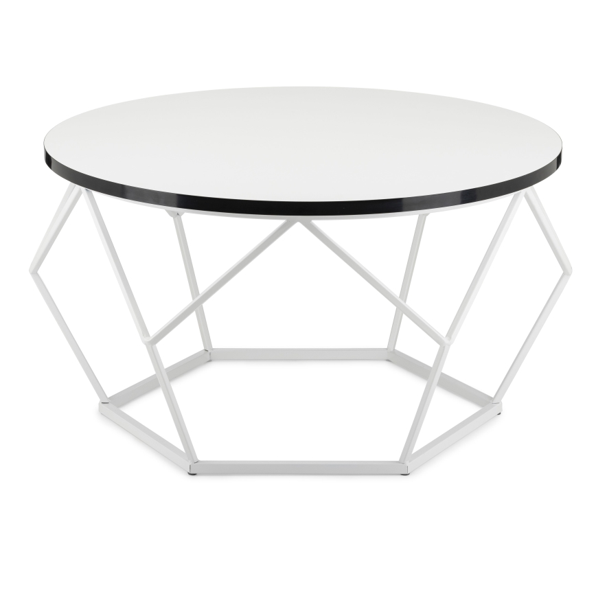 Soffbord DIAMOND 40x70 cm svart/vit