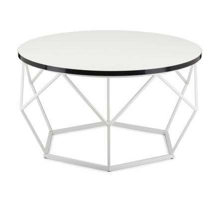 Soffbord DIAMOND 40x70 cm svart/vit