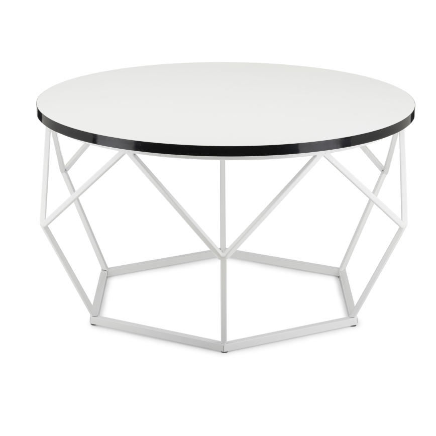 Soffbord DIAMOND 40x70 cm svart/vit