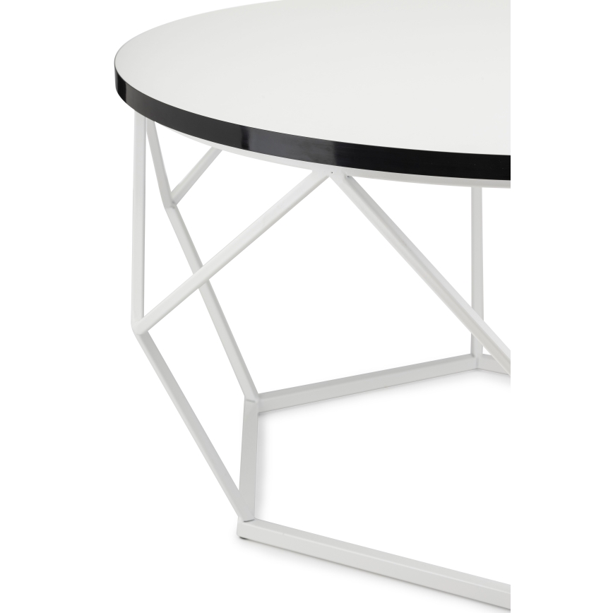 Soffbord DIAMOND 40x70 cm svart/vit