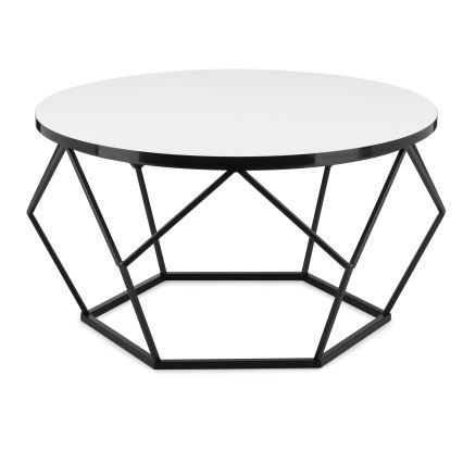 Soffbord DIAMOND 40x70 cm vit/svart
