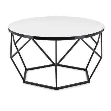 Soffbord DIAMOND 40x70 cm vit/svart