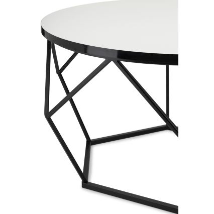 Soffbord DIAMOND 40x70 cm vit/svart