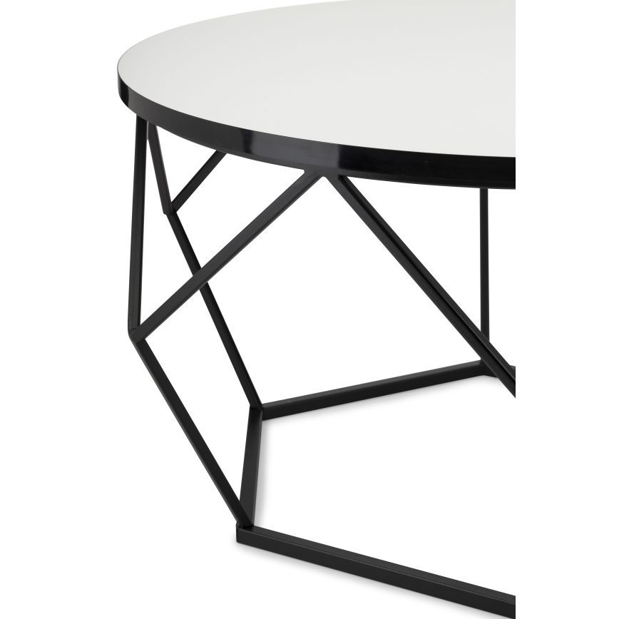 Soffbord DIAMOND 40x70 cm vit/svart