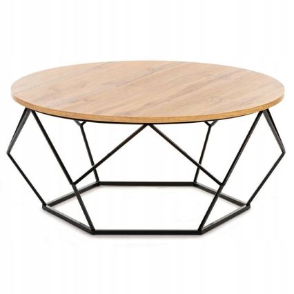 Soffbord DIAMOND 40x90 cm svart/brun