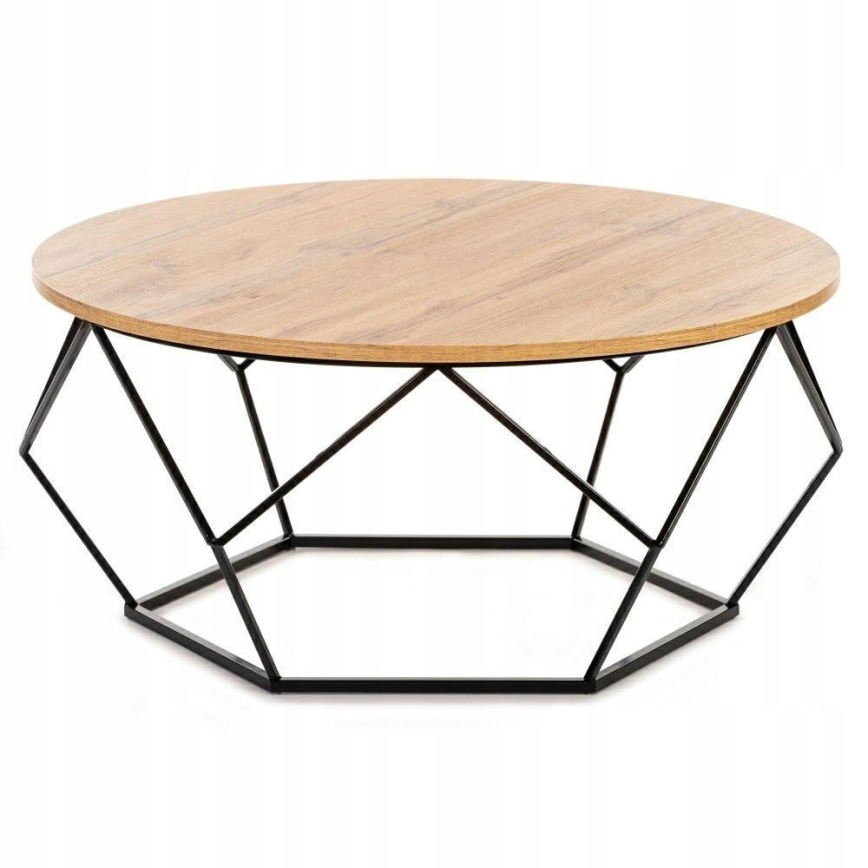 Soffbord DIAMOND 40x90 cm svart/brun