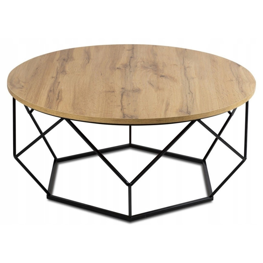 Soffbord DIAMOND 40x90 cm svart/brun