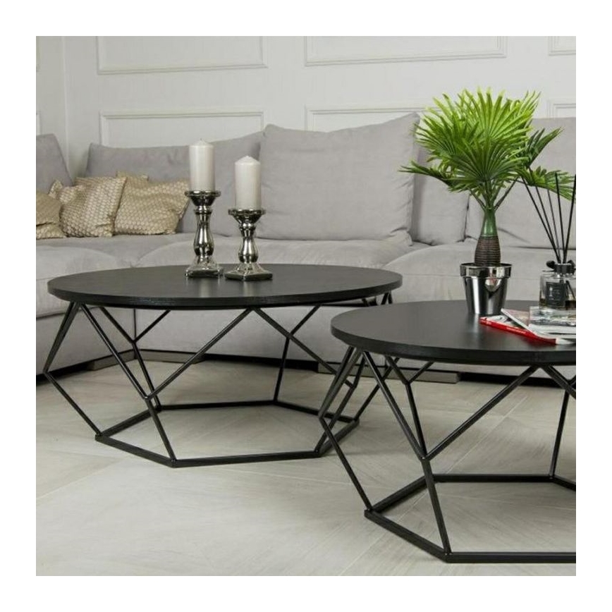 Soffbord DIAMOND 41,5x90 cm svart