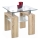Soffbord DIANA 55x60 cm ek sonoma/genomskinlig