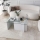 Soffbord ESCAPE 40x105 cm vit/genomskinlig