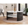 Soffbord FIKOLI 40x75 cm svart/vit