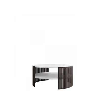 Soffbord FIKOLI 40x75 cm svart/vit