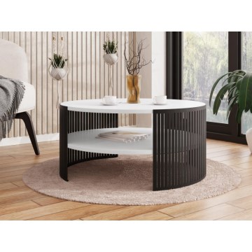 Soffbord FIKOLI 40x75 cm svart/vitt