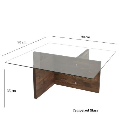 Soffbord GLORY 35x90 cm furu