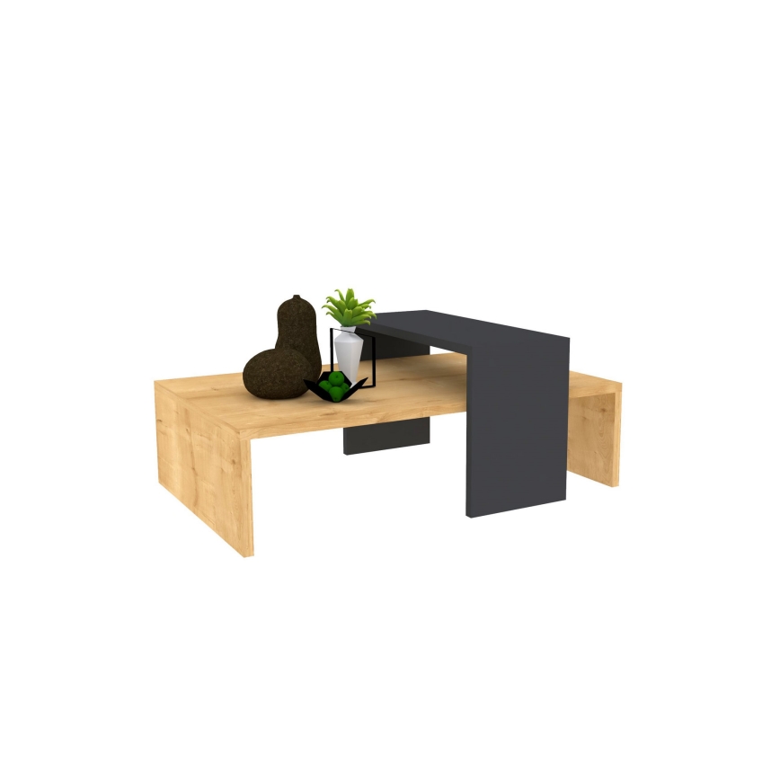 Soffbord GLOW 31,8x80 cm beige/antracit