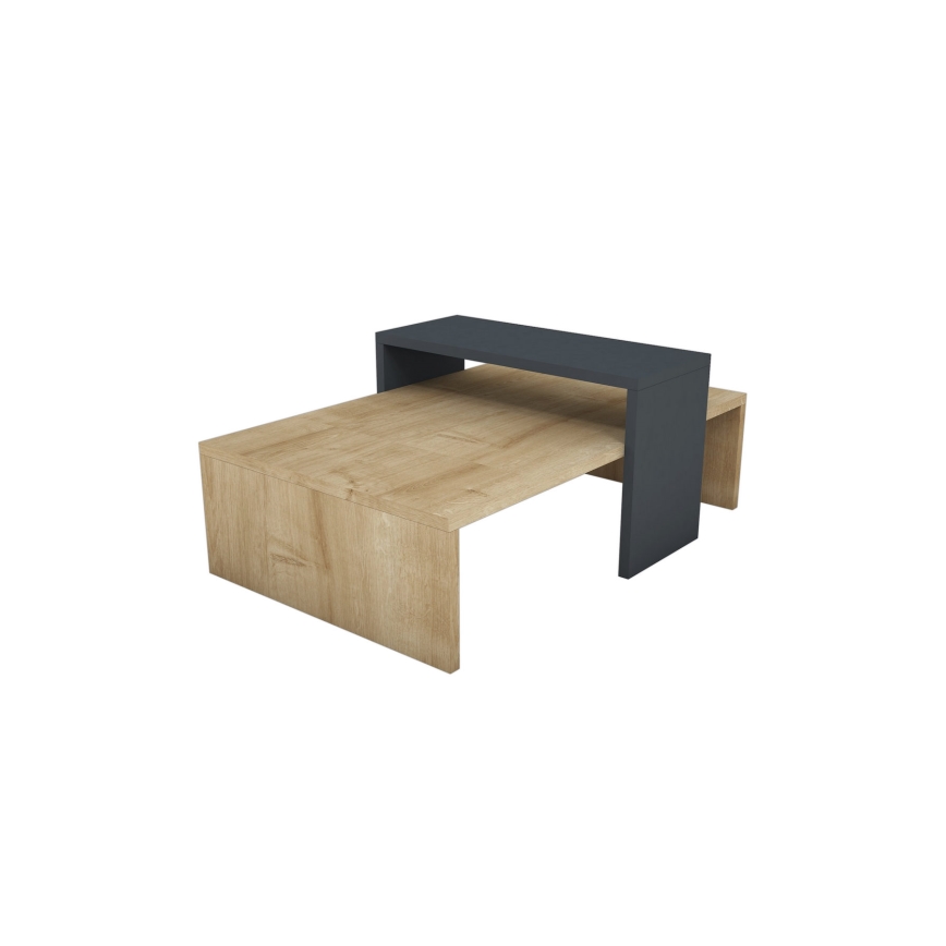 Soffbord GLOW 31,8x80 cm beige/antracit